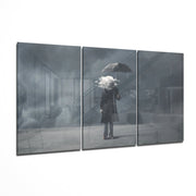 The Clouds İn My Head Glass Art