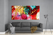 Red Harmony Glass Art