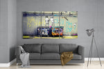 Graffiti Street Stencil Art Glass Art