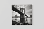 Manhattanbrug – Modern Canvas Schilderij – Vierkante Canvas Wandkunst