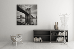 Manhattanbrug – Modern Canvas Schilderij – Vierkante Canvas Wandkunst