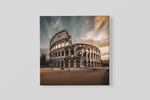 Colosseum in Rome – Vierkante Canvas Wanddecoratie – Canvas Schilderij als Wanddecoratie