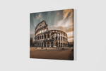 Colosseum in Rome – Vierkante Canvas Wanddecoratie – Canvas Schilderij als Wanddecoratie