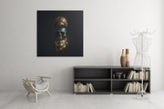 Standbeeld – Vierkante Canvas Wanddecoratie – Canvas Wanddecoratie in Vierkante Vorm