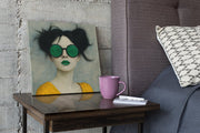 Vrouwenportret met Kunstzinnige Uitwerking – Canvas Decoratie voor de Wand