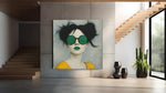 Vrouwenportret met Kunstzinnige Uitwerking – Canvas Decoratie voor de Wand