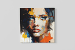 Abstracte Vrouw – Vierkant Canvas Kunst voor de Muur
