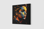 Vrouwenportret – Ontwerp 2 – Canvas Wanddecoratie in Vierkante Vorm