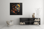 Vrouwenportret – Ontwerp 2 – Canvas Wanddecoratie in Vierkante Vorm