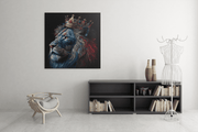 Leeuwenkoning – Ontwerp 2 – Canvas Decoratie voor de Wand