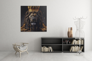 Koninklijk – Vierkant Canvas Kunst voor de Muur