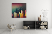 Abstracte Kunst New York – Vierkant Canvas Schilderij voor de Wand