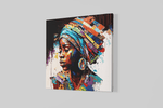 Afrikaanse Vrouw – Canvas Decoratie voor de Wand