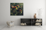 Toekans – Modern Canvas Schilderij – Vierkant Canvas Schilderij voor de Wand