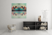 New Yorkse Stad – Vierkant Canvas Kunstwerk voor het Interieur
