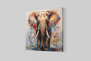 Kleurrijke Olifant – Vierkant Canvas Schilderij voor de Wand