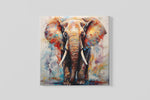 Kleurrijke Olifant – Vierkant Canvas Schilderij voor de Wand