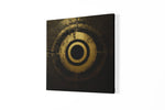 Zwart Goud Abstracte Kunst – Vierkante Canvas Wanddecoratie – Canvas Schilderij als Wanddecoratie