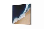 Golven en Stilte – Vierkante Canvas Wanddecoratie – Canvas Wanddecoratie in Vierkante Vorm