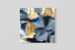 Abstracte Kunst Goud Grijs – Vierkante Canvas Wanddecoratie – Canvas Wanddecoratie in Vierkante Vorm