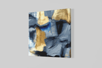 Abstracte Kunst Goud Grijs – Vierkante Canvas Wanddecoratie – Canvas Wanddecoratie in Vierkante Vorm