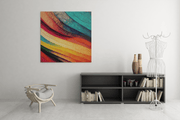 Kleurrijke Abstractie – Canvas Schilderij als Wanddecoratie