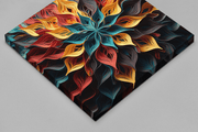 Kleurrijke Bloemen – Canvas Decoratie voor de Wand