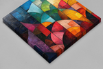 Kleurrijke Abstractie – Ontwerp 2 – Ontwerp 2 – Canvas Wandkunst in Vierkante Uitvoering