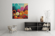 Abstracte Vormen – Vierkante Canvas Wanddecoratie – Canvas Decoratie voor de Wand