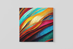 Abstracte Kleuren – Ontwerp 3 – Vierkante Canvas Wandkunst