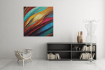 Abstracte Kleuren – Ontwerp 3 – Vierkante Canvas Wandkunst