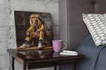 Coole Leeuw – Vierkant Canvas Kunst voor de Muur