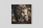 Luipaard – Vierkant Canvas Kunst voor de Muur