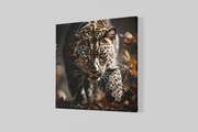 Luipaard – Vierkant Canvas Kunst voor de Muur
