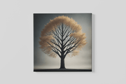 Eenzame Boom – Vierkante Canvas Wanddecoratie – Canvas Schilderij als Wanddecoratie