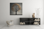 Eenzame Boom – Vierkante Canvas Wanddecoratie – Canvas Schilderij als Wanddecoratie