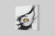 Vrouwengezicht – Ontwerp 3 – Vierkant Canvas Kunstwerk voor het Interieur