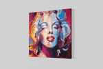 Marilyn Monroe – Ontwerp 2 – Canvas Wandkunst in Vierkante Uitvoering