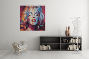 Marilyn Monroe – Ontwerp 2 – Canvas Wandkunst in Vierkante Uitvoering