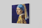 Meisje met de parel – Modern Canvas Schilderij – Vierkante Canvas Wandkunst