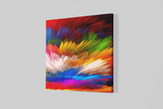 Kleurrijke Abstractie – Ontwerp 3 – Vierkant Canvas Kunst voor de Muur