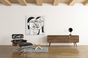 Abstracte Vrouwen – Canvas Schilderij als Wanddecoratie
