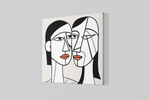 Abstracte Vrouwen – Canvas Schilderij als Wanddecoratie