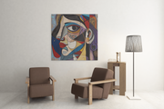 Mensengezicht – Canvas Decoratie voor de Wand