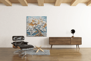 Levensboom – Ontwerp 2 – Vierkante Canvas Wanddecoratie – Canvas Schilderij als Wanddecoratie