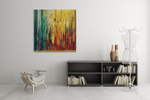Kleurrijke Abstractie – Ontwerp 4 – Vierkante Canvas Wandkunst