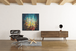 Abstracte Kunst – Vierkante Canvas Wanddecoratie – Canvas Decoratie voor de Wand