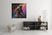 Astronaut – Modern Canvas Schilderij – Vierkant Canvas Kunst voor de Muur