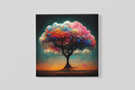 Levensboom Kleurrijk – Canvas Decoratie voor de Wand