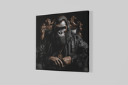 Gorilla – Ontwerp 2 – Vierkant Canvas Kunst voor de Muur